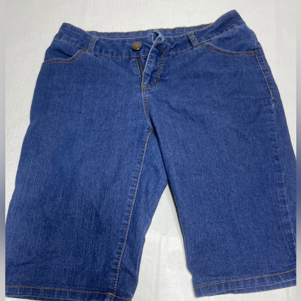 WOMENS FADED GLORY JEANS BERMUDA DENIM JEANS SHORTS SIZE 4